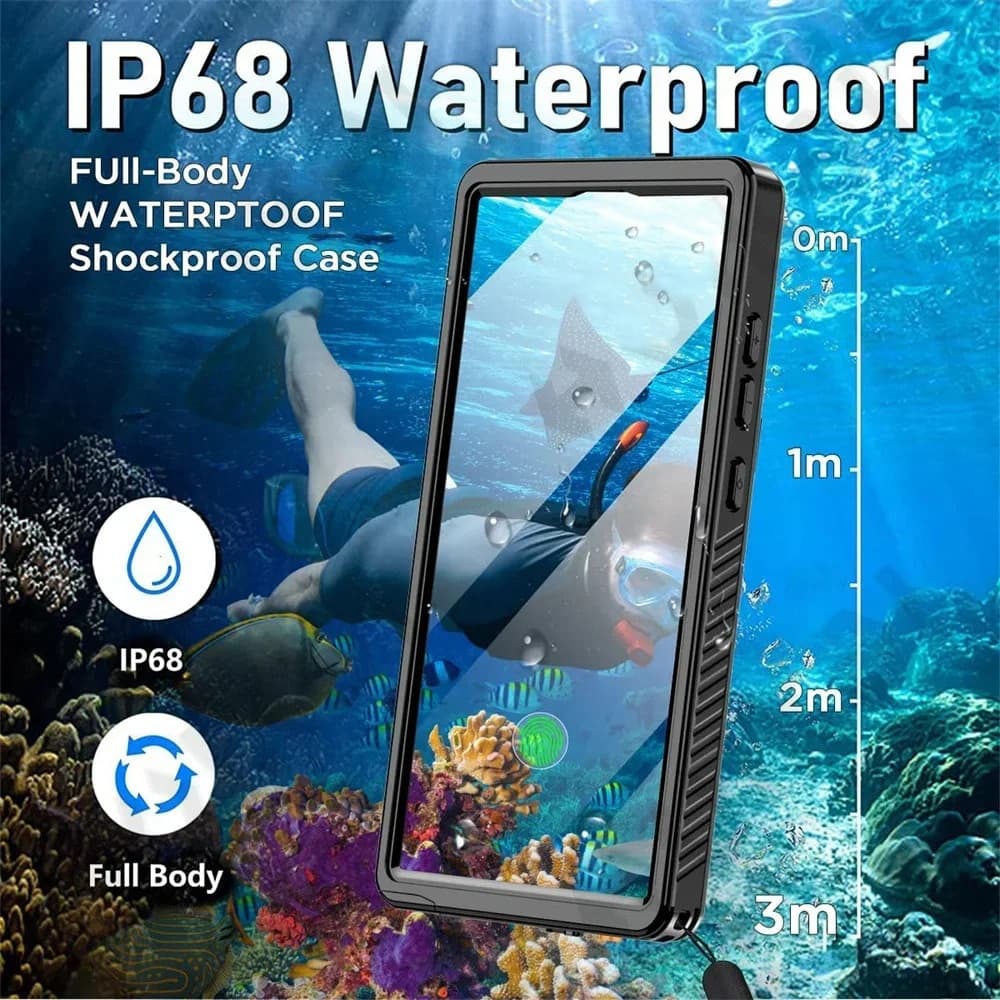Shellbox - Waterproof Ip68 Case - Samsung Galaxy S25 Ultra - Black 2