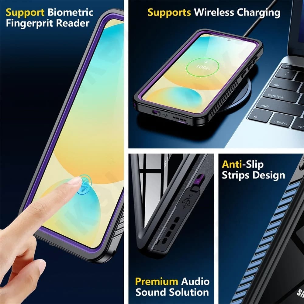 ShellBox Waterproof IP68 - θήκη για Samsung Galaxy S25 Plus - Μαύρο 4
