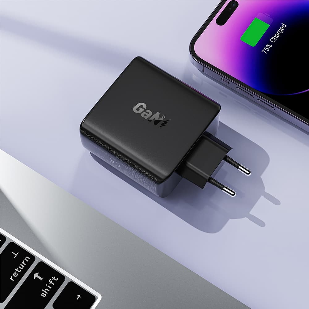 Acefast - Wall Charger (a94) - Multiport 3x Usb-C, Usb-A, Gan2 Technology, Pd100w - Black 5