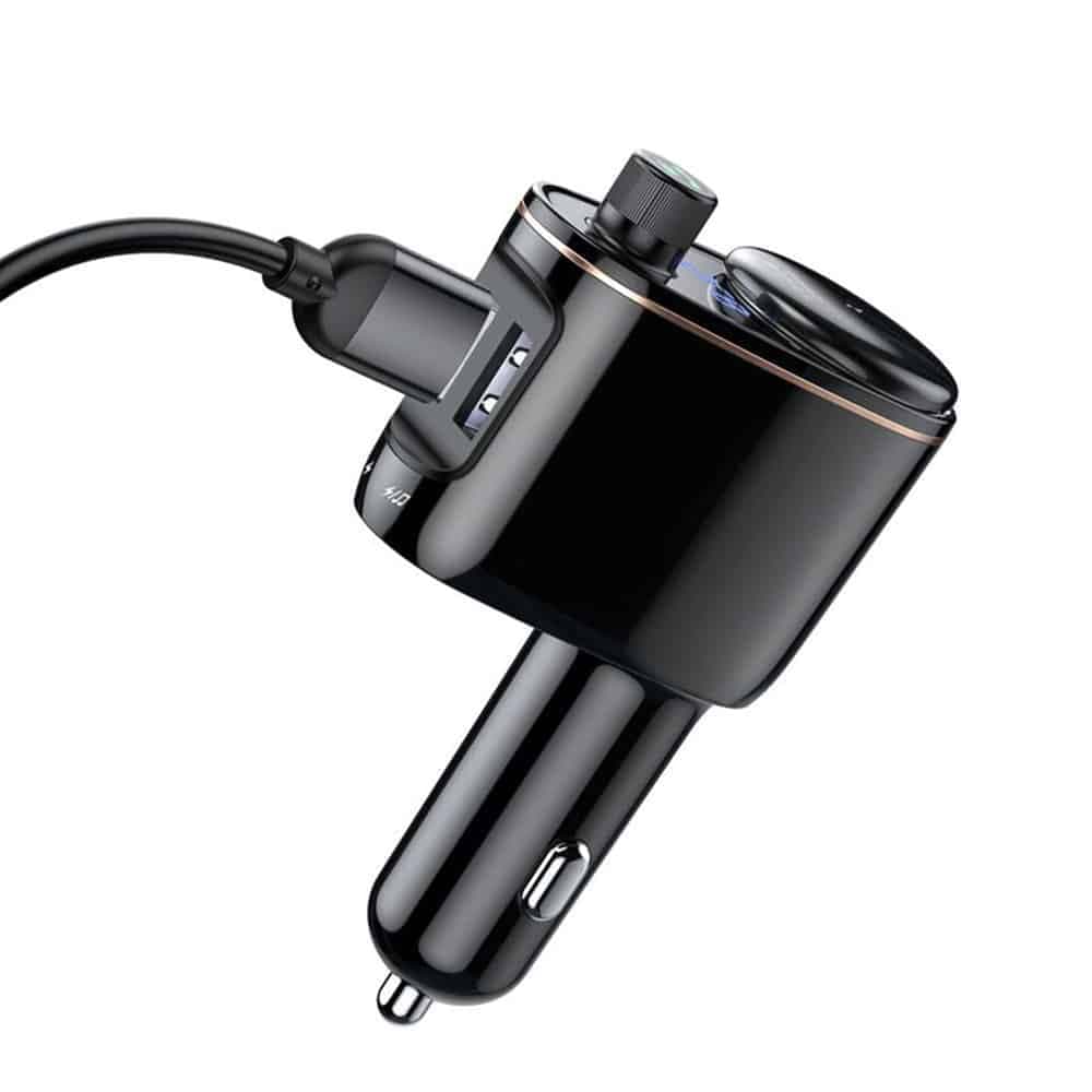 Baseus S-06 Bluetooth/USB car FM transmitter (Overseas Edition) - Μαύρο 2