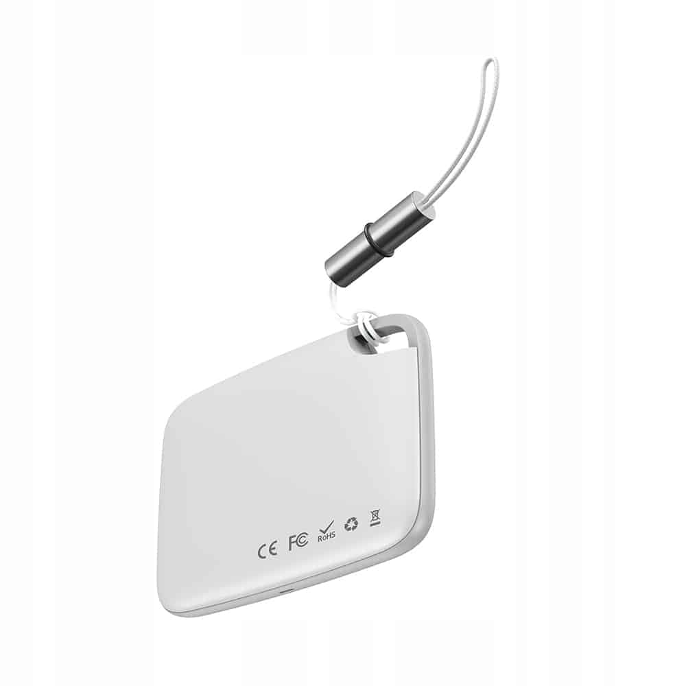 Baseus T2 keychain mini wireless key and other object finder white (ZLFDQT2-02) 3