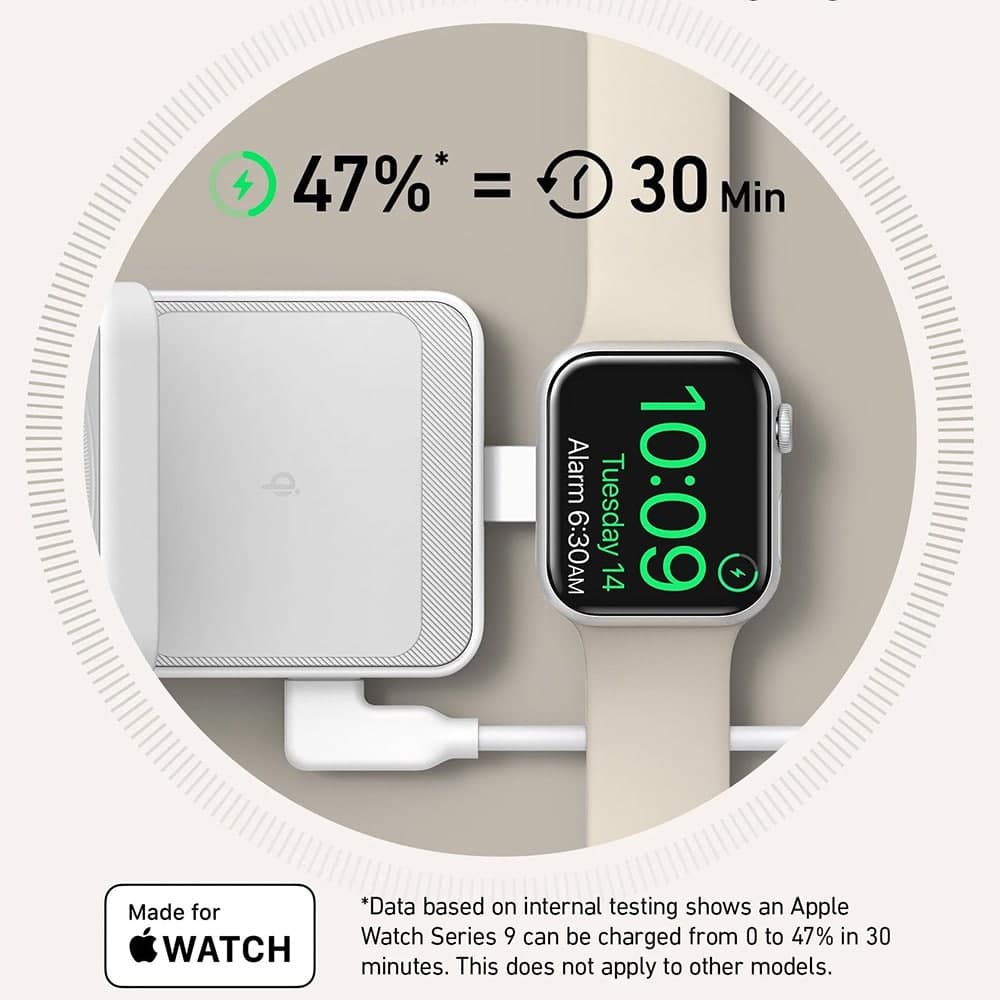 Anker - Power Bank MagGo 3in1 (B2557321) - Qi2, για Apple, 15W, με Φορτιστή USB-C και Καλώδιο Τύπου-C - Λευκό 4
