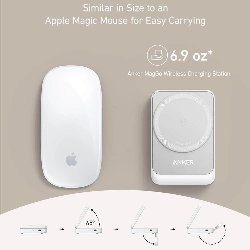 Anker - Power Bank MagGo 3in1 (B2557321) - Qi2, για Apple, 15W, με Φορτιστή USB-C και Καλώδιο Τύπου-C - Λευκό 7