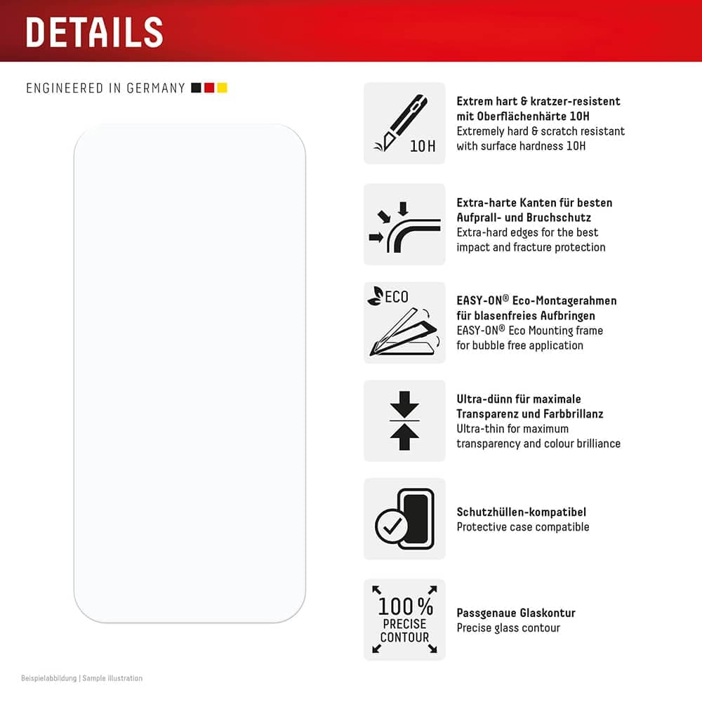 Displex κάλυμμα για iPhone 16 - Real Glass + Case - Διαφανές 3