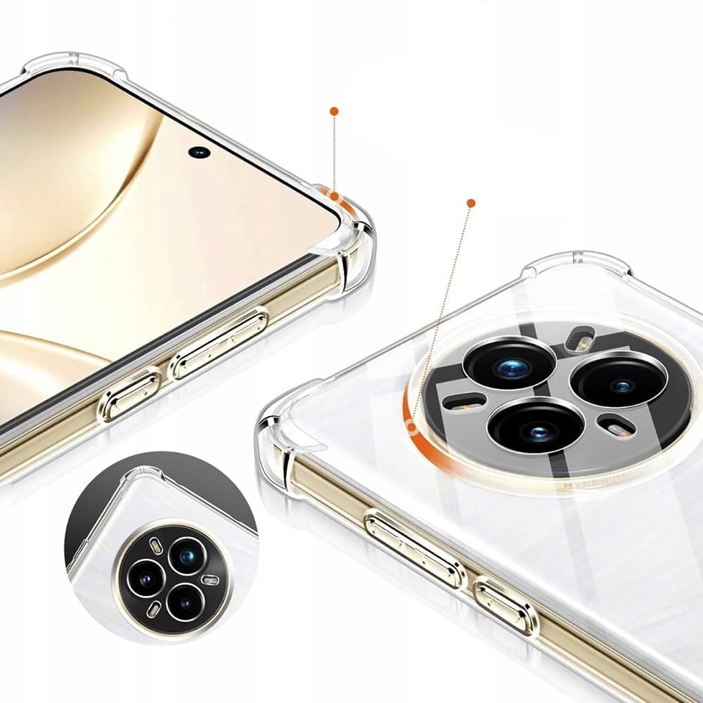 Techsuit Shockproof Clear Silicone - θήκη για Realme 14 Pro+ - Διάφανο 4