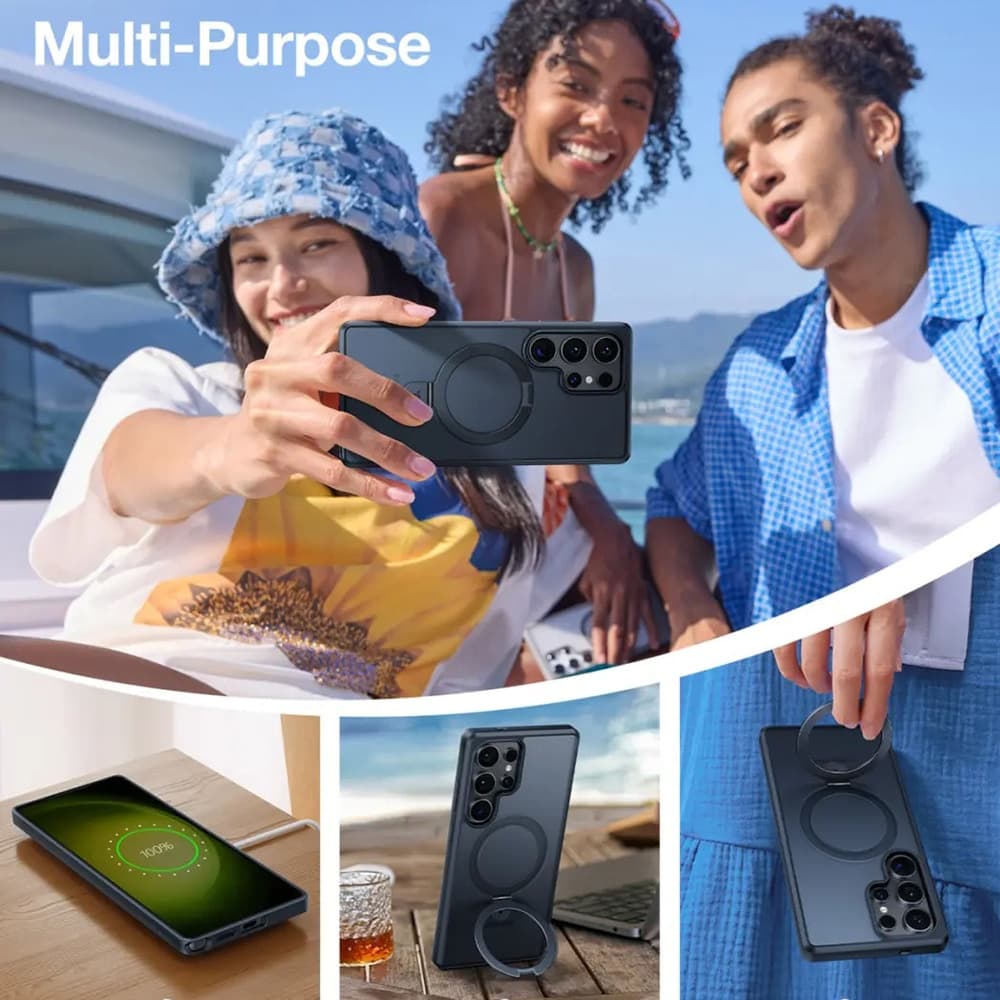 Torras Ostand Series - θήκη για Samsung Galaxy S25 Ultra - Μαύρο 7