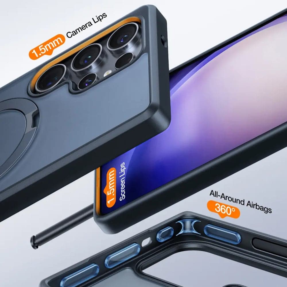 Torras Ostand Series - θήκη για Samsung Galaxy S25 Ultra - Μαύρο 6