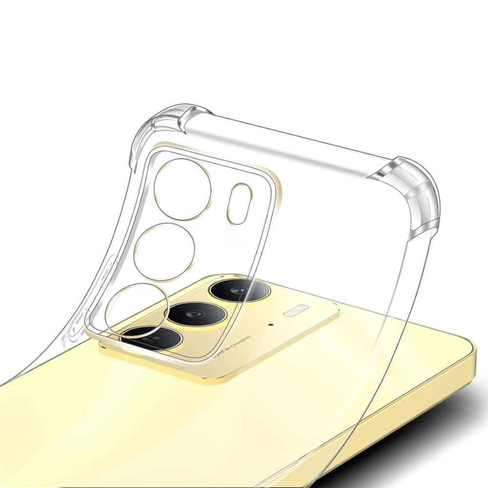 Techsuit Shockproof Clear Silicone - θήκη για Realme 14x - Διάφανο 2
