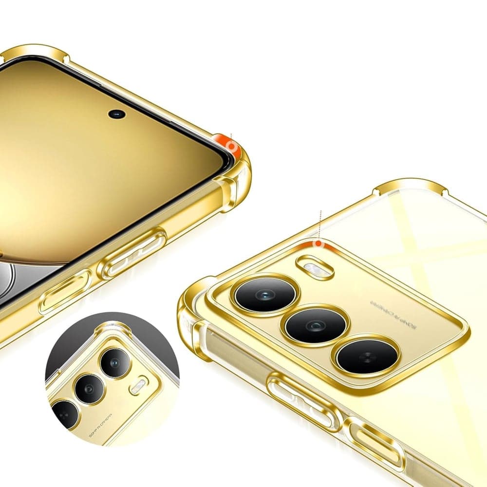 Techsuit Shockproof Clear Silicone - θήκη για Realme 14x - Διάφανο 4