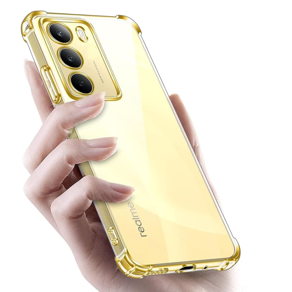 Techsuit Shockproof Clear Silicone - θήκη για Realme 14x - Διάφανο 3