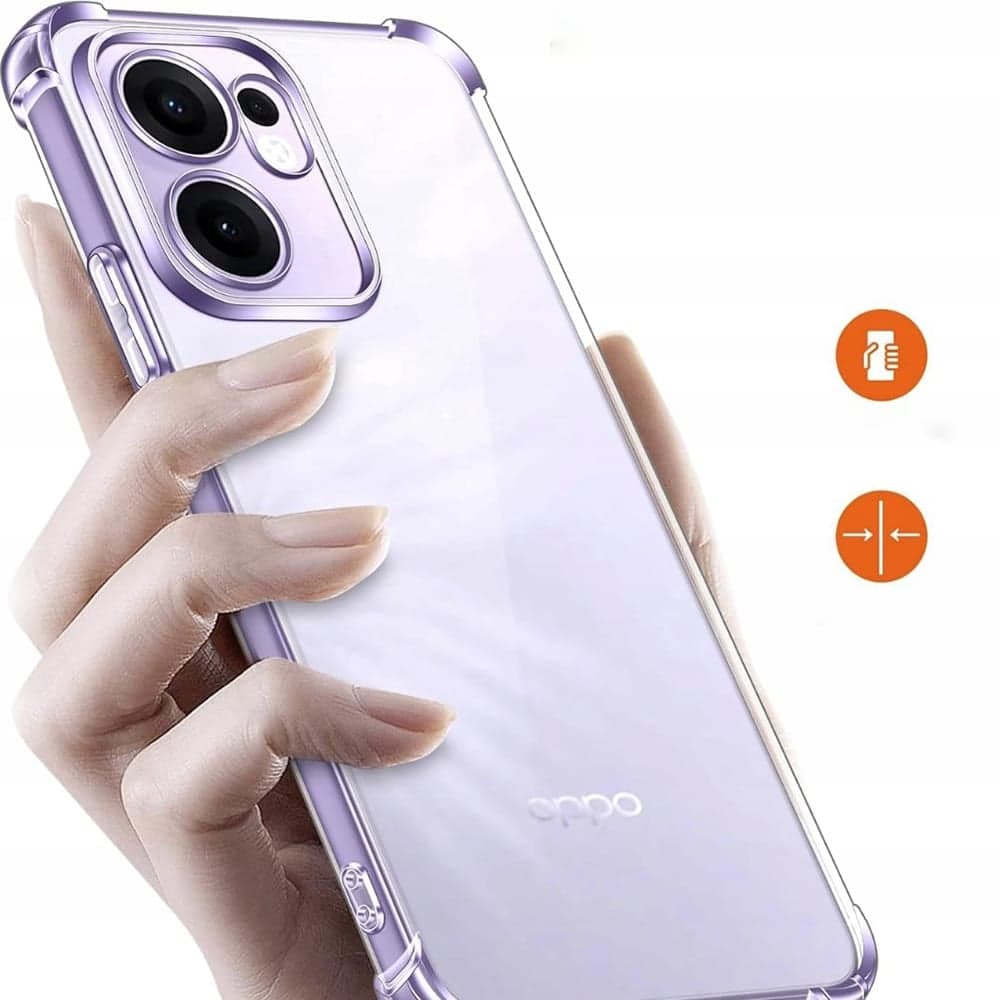 Techsuit Shockproof Clear Silicone - θήκη για Oppo Reno13 F 4G - Διάφανο 2