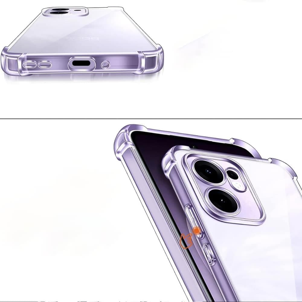 Techsuit Shockproof Clear Silicone - θήκη για Oppo Reno13 F 4G - Διάφανο 5