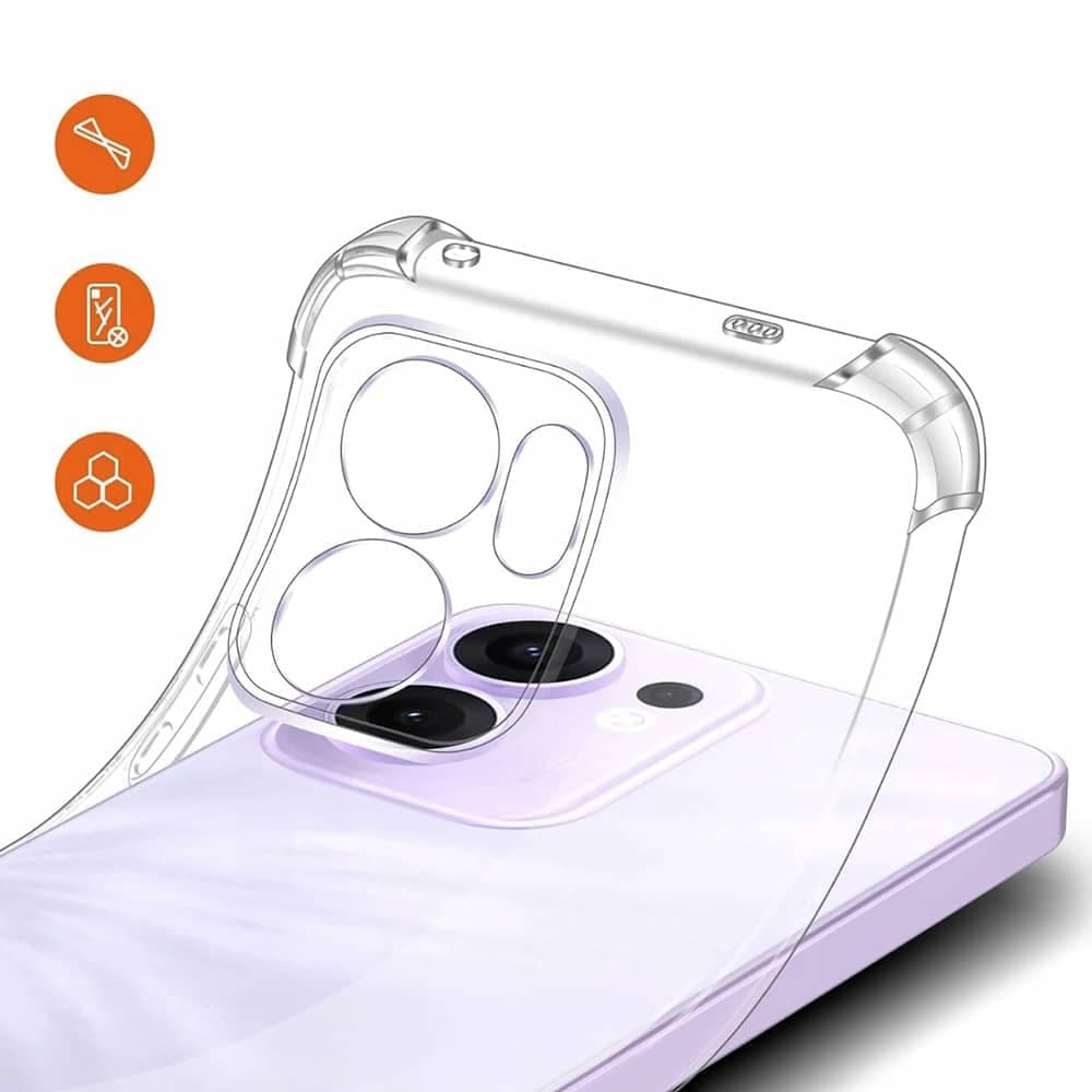 Techsuit Shockproof Clear Silicone - θήκη για Oppo Reno13 F 4G - Διάφανο 4