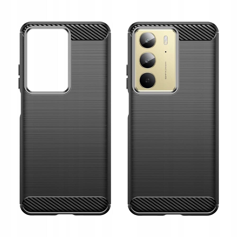 Techsuit Carbon Silicone - θήκη για Realme C75 / 14x - Μαύρο 2