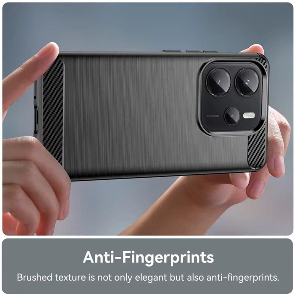 Techsuit Carbon Silicone - θήκη για Xiaomi Redmi Note 14S - Μαύρο 3