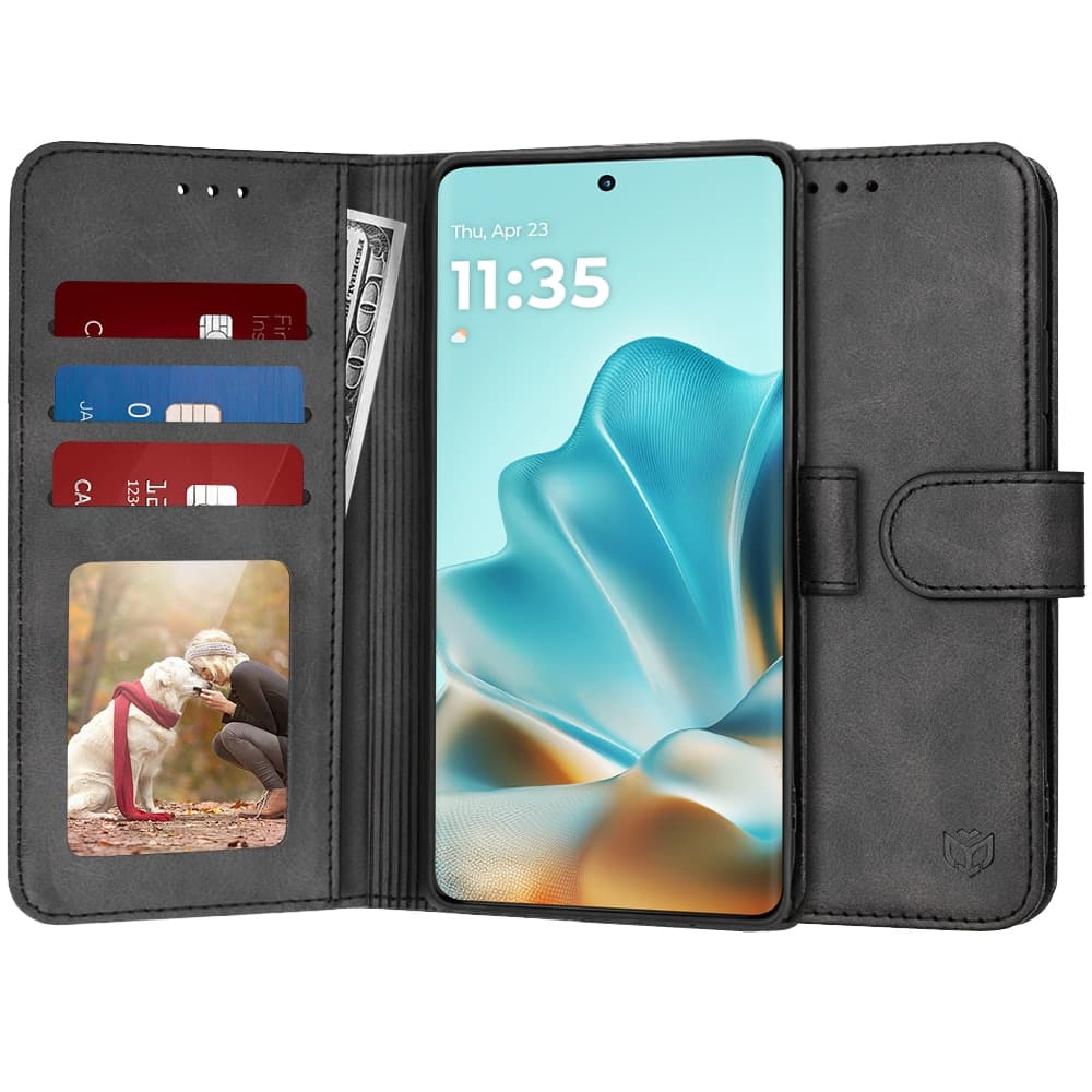 Techsuit Diary Book - θήκη για Motorola Edge 60 / Fusion - Μαύρο