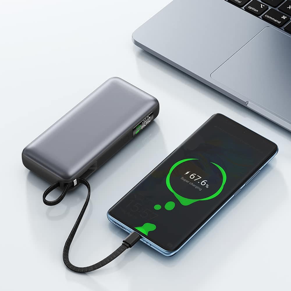 Acefast - Power Bank (m22-20000) - With Καλώδιο, Type-C, 20000mah, 74wh, Pd130w, Two-Way Fast Charging, Led Display - Black 5