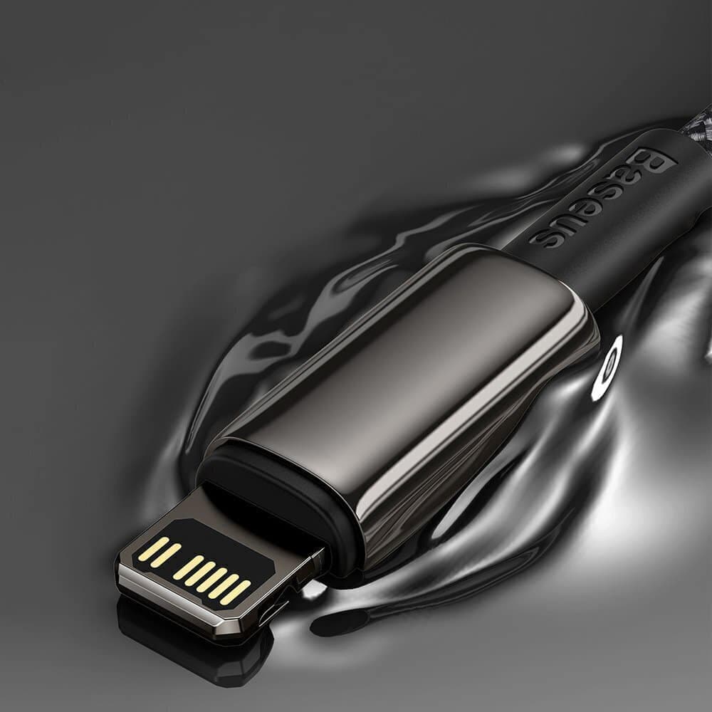 Baseus - Καλώδιο Δεδομένων Tungsten Gold (catlwj-01) - Type-C Σε Lightning, 20w, 1m - Μαύρο 6