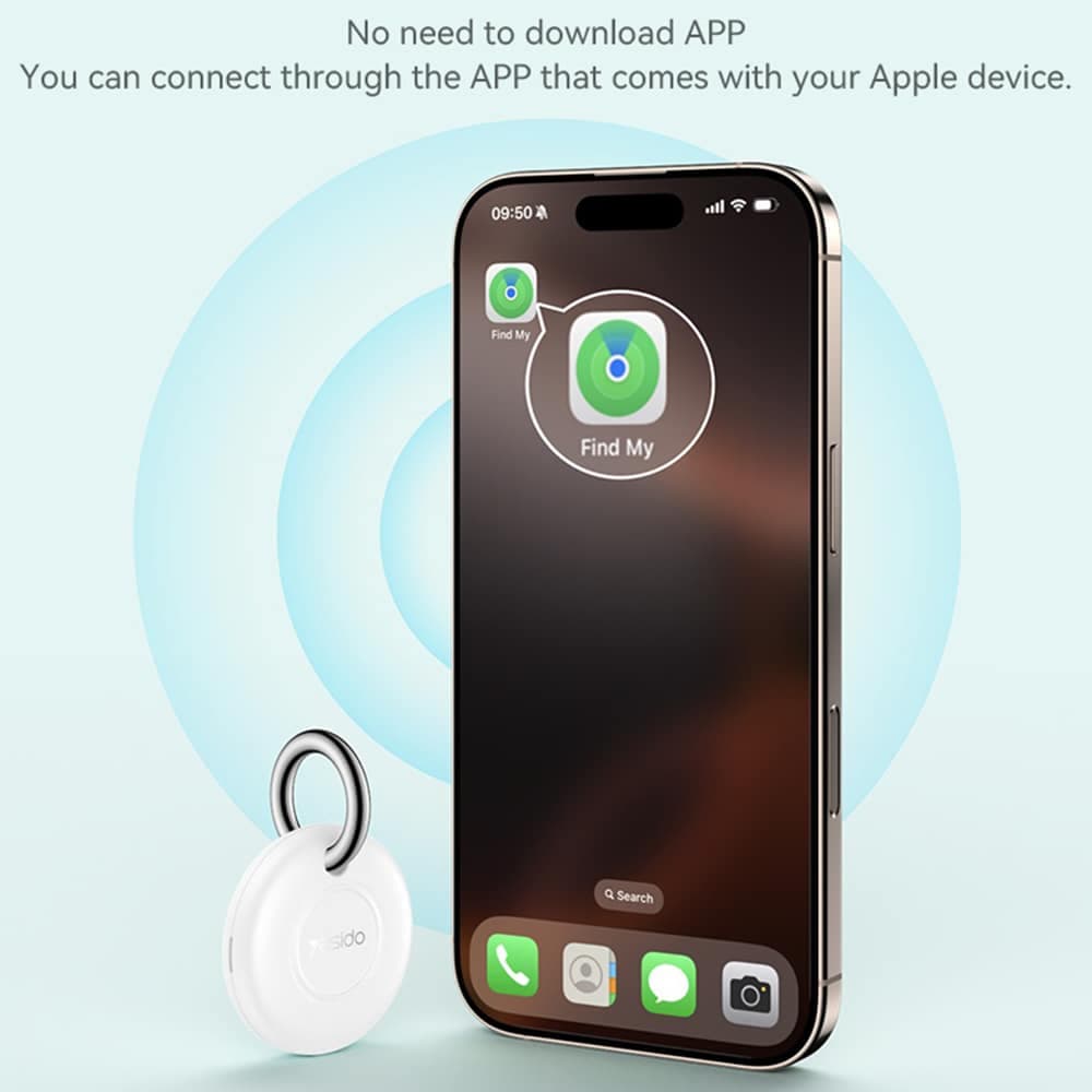 Yesido - Airtag (ec14) - Works With "Apple Find My", 240mah, Long Battery Life - White 9