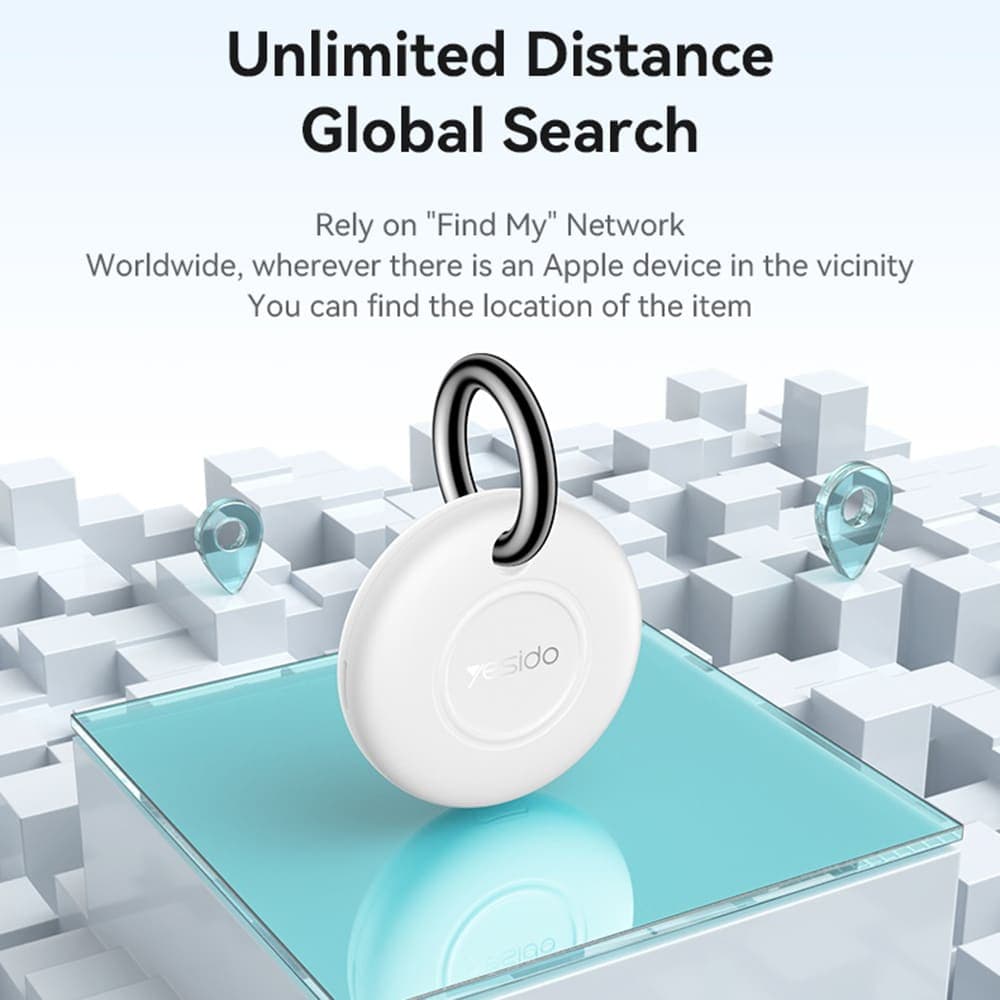 Yesido - Airtag (ec14) - Works With "Apple Find My", 240mah, Long Battery Life - White 6
