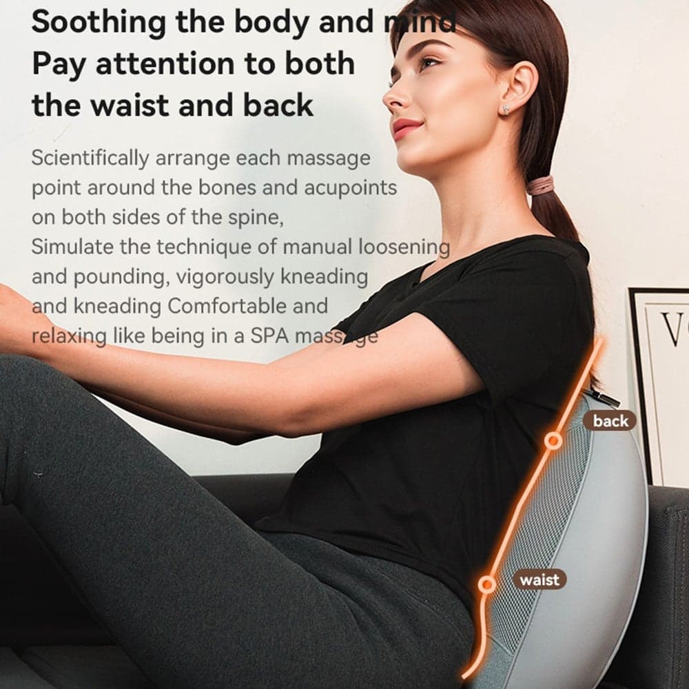 Yesido - Back Massager (mg15) - With Heating Function, Quiet Operation, 32w, 2000mah - Gray 7