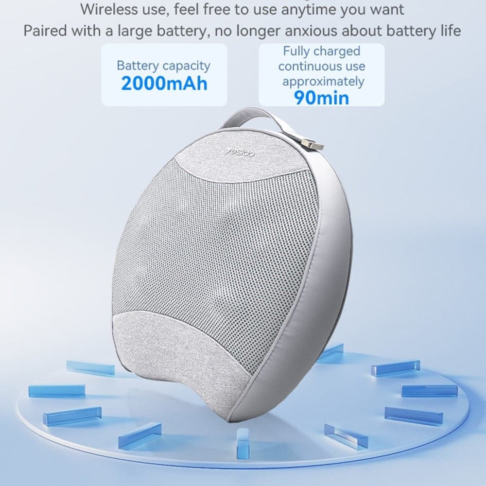 Yesido - Back Massager (mg15) - With Heating Function, Quiet Operation, 32w, 2000mah - Gray 8