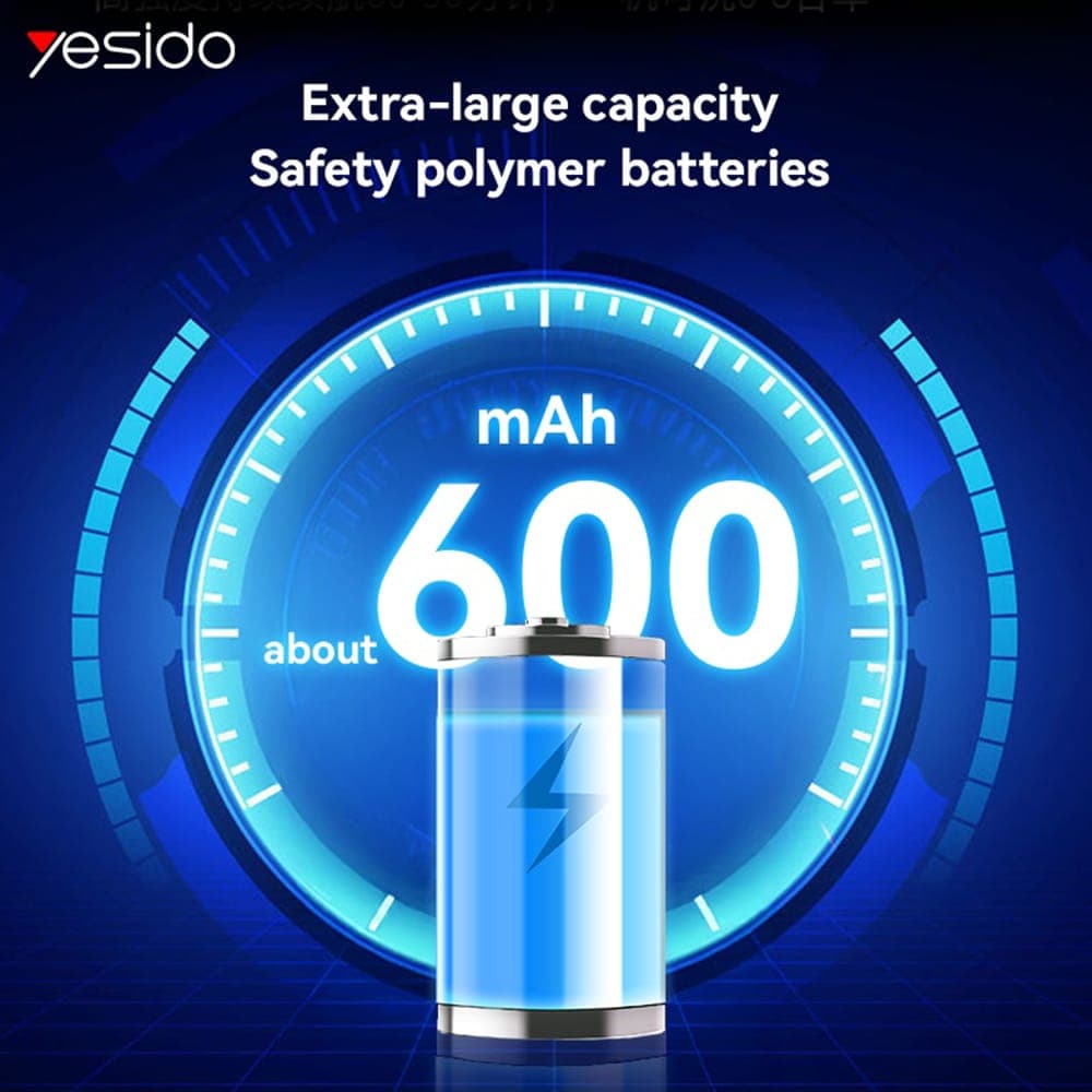 Yesido - Eye Massager (mg13) - Type-C, Rechargeable, Adjustable, 3-Level Temperature Adjustment, 600mah - White 4