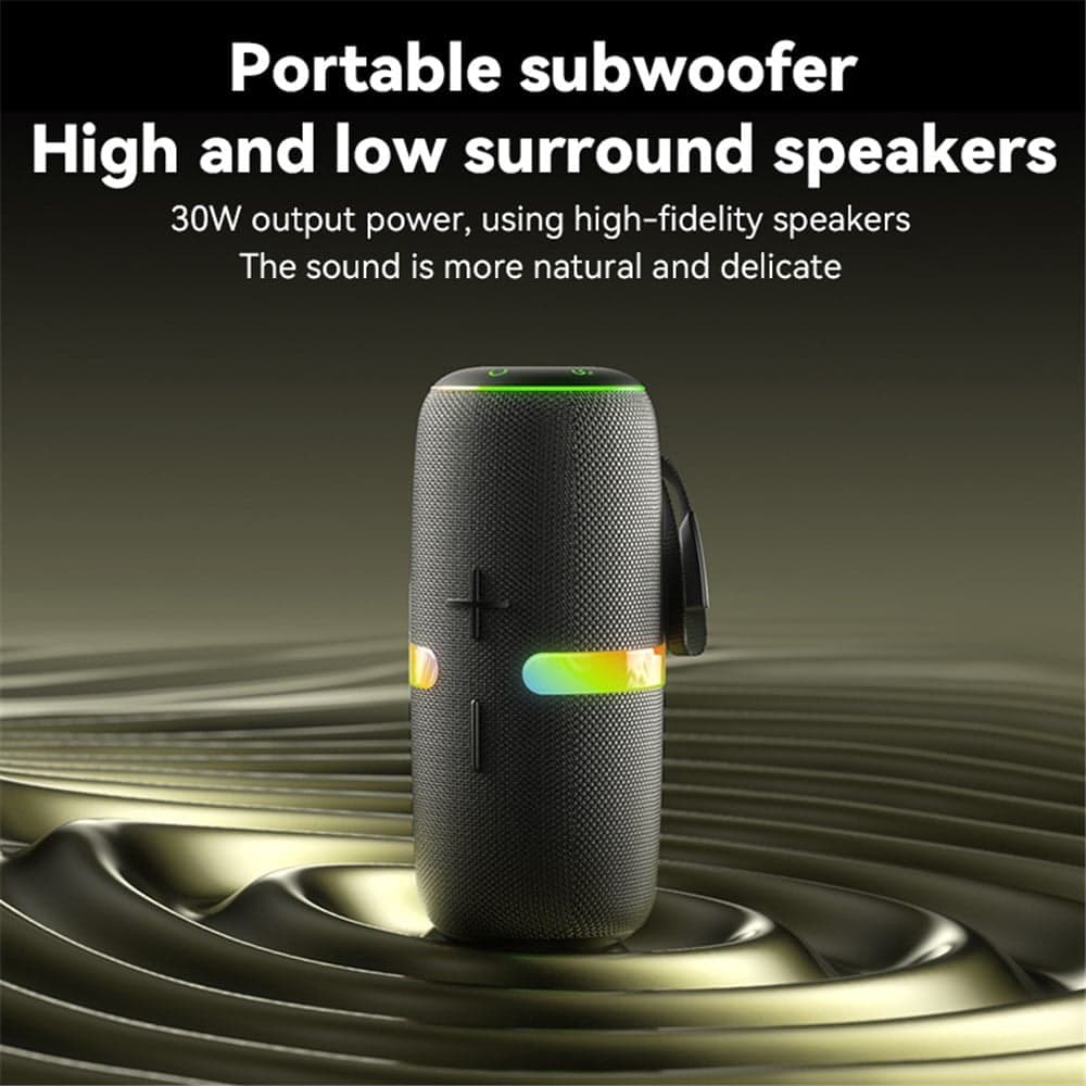 Yesido - Wireless Speaker (ysw22) - Bluetooth 5.3, Tws, Rgb Lights, Ipx6, Radio Fm, Tf, Aux, Type-C, 4500mah, 30w - Black 6