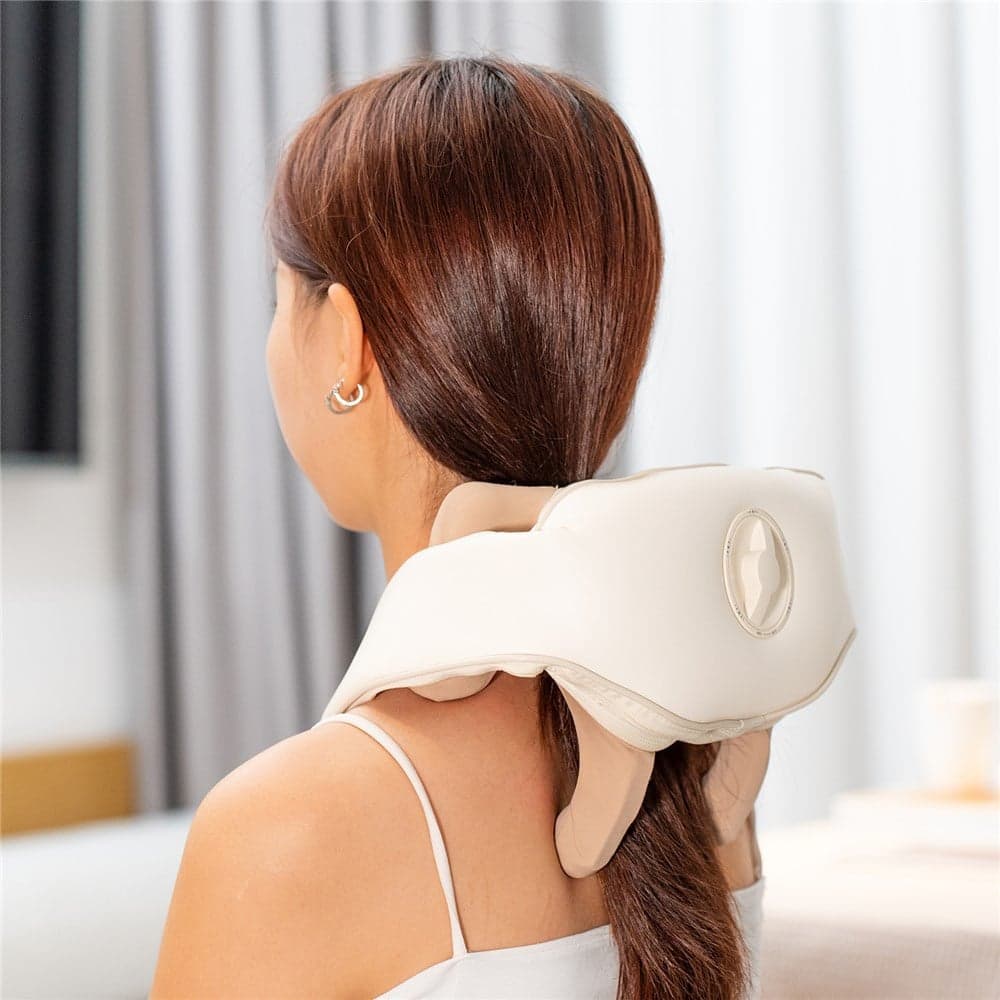 Yesido - Neck Massager (mg11) - Adjustable, 3 Versatile Massage Modes, Soothing Heat Therapy, 2400mah - Beige 11