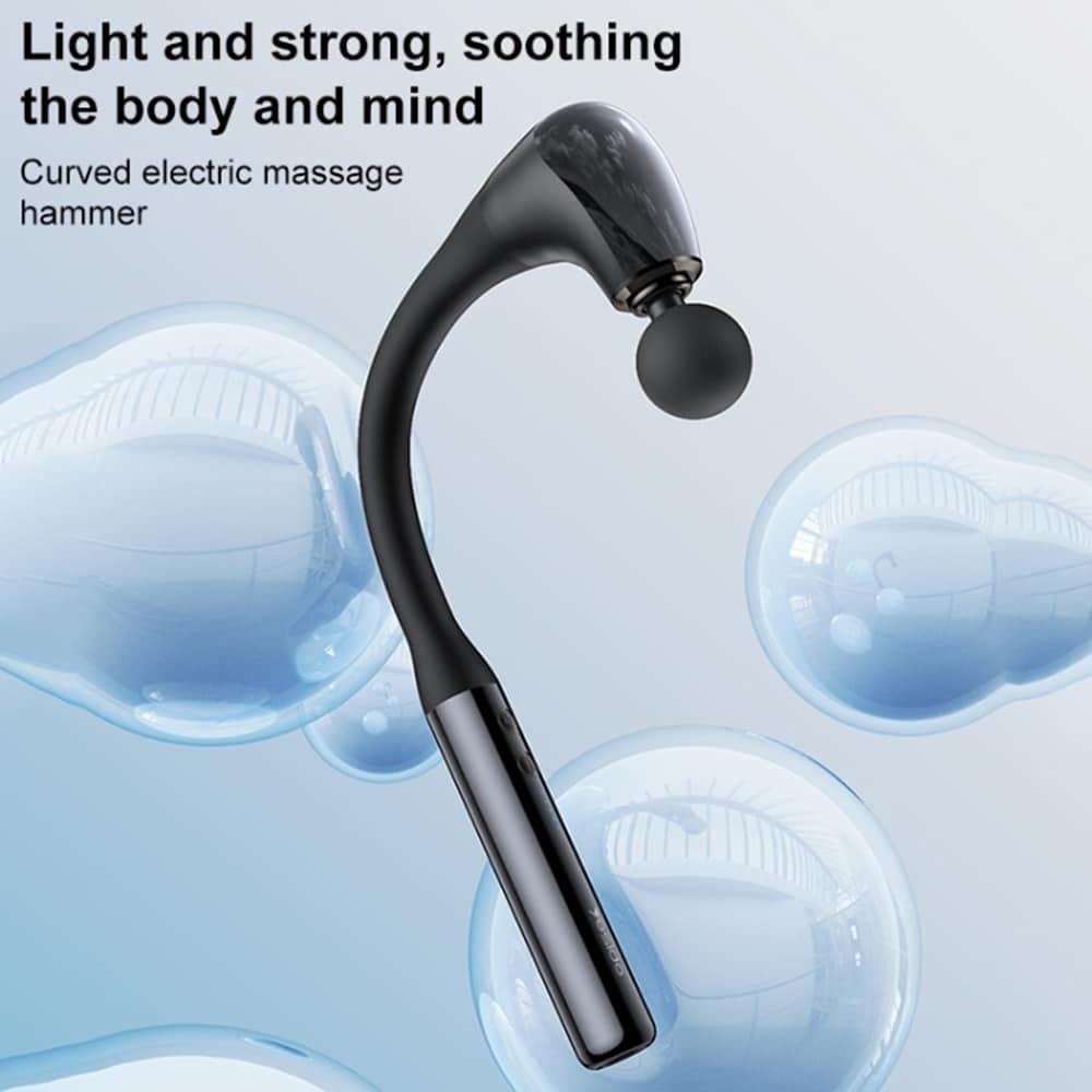 Yesido - Handheld Back Massager (mg07) - Usb, 15w, 1500mah, 5 Levels Of Intensity Adjustable - Black 6