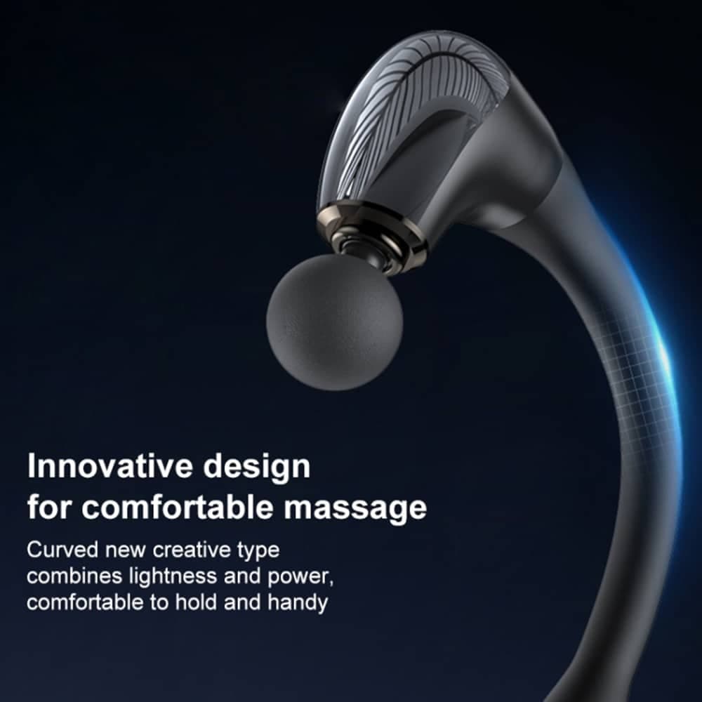 Yesido - Handheld Back Massager (mg07) - Usb, 15w, 1500mah, 5 Levels Of Intensity Adjustable - Black 3