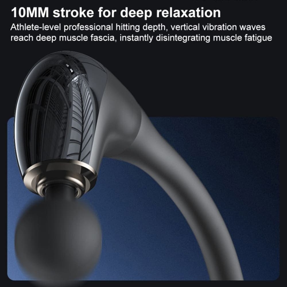 Yesido - Handheld Back Massager (mg07) - Usb, 15w, 1500mah, 5 Levels Of Intensity Adjustable - Black 7