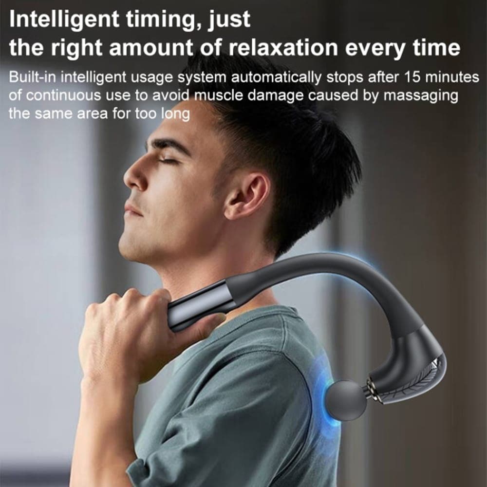 Yesido - Handheld Back Massager (mg07) - Usb, 15w, 1500mah, 5 Levels Of Intensity Adjustable - Black 9