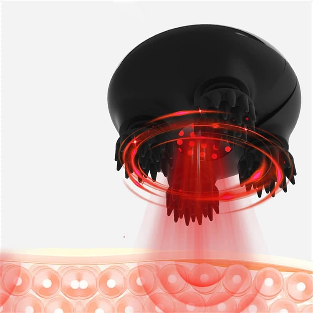 Yesido - Handheld Head Massager (mg04) - With 4 Gear Head Scratcher, Electrical Muscle Stimulation, 1200mah, 3200rpm - Black 3