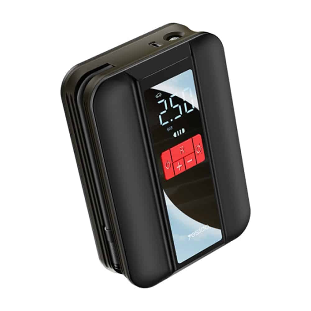 Yesido - Car Compressor (vc04) - 4000mah, 3-150psi, Led Screen - Black