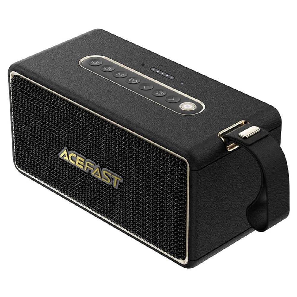 Acefast - Wireless Speaker (k3 Max) - Bt 5.4, Tf, Aux, Rgb Lights, Dsp Processor, 360° Sound, Ipx6, 80w, 5000mah - Black