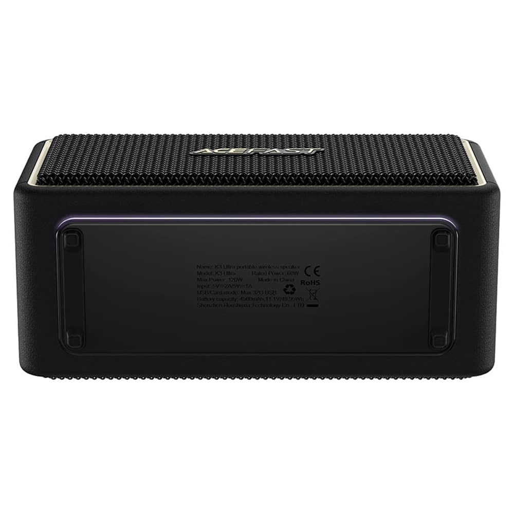 Acefast - Wireless Speaker (k3 Ultra) - Bt 5.4, Tf, Aux, Rgb Lights, Dsp Processor, 360° Sound, Ipx6, 120w, 4500mah - Black 3
