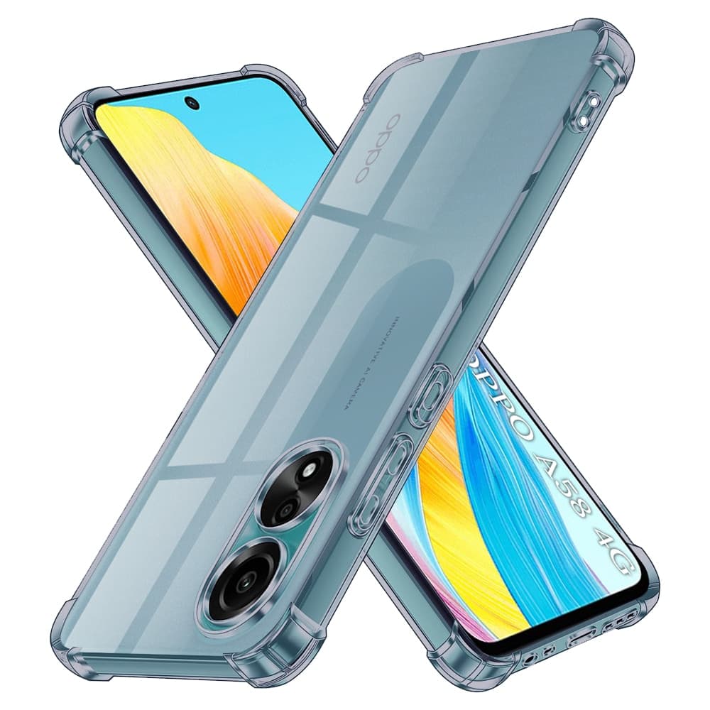 Techsuit Shockproof Clear Silicone - θήκη για Oppo A58 4G - Διάφανο