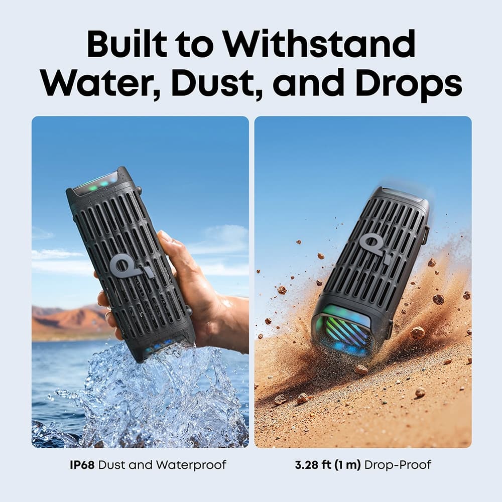 Ηχείο Bluetooth Anker SoundCore Boom 3i, 50W, RGB, Αδιάβροχο, Μαύρο D5100010 7
