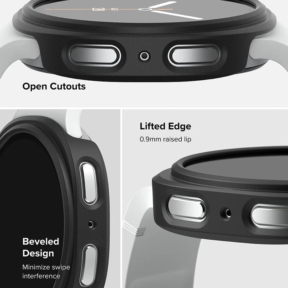 Ringke - Λεπτή + Προστατευτική Οθόνη - Samsung Galaxy Watch8 44mm - Ματ Μαύρο 3