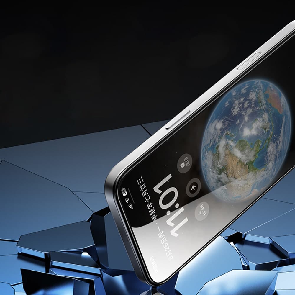 Blueo - Γυαλί 2.5D Silk HD (συσκευασία των 5) - iPhone XR - Μαύρο 6