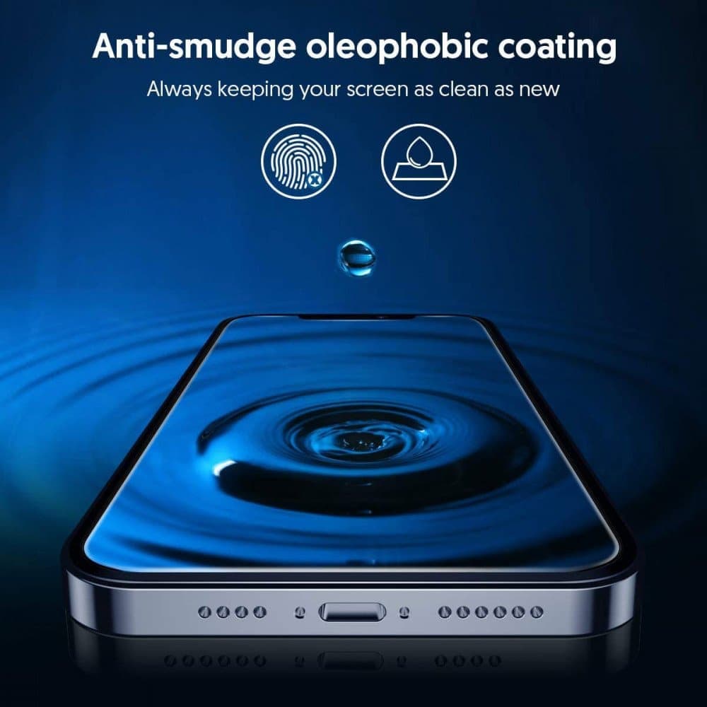 Blueo - Γυαλί 2.5D Silk HD (συσκευασία των 5) - iPhone XR - Μαύρο 5