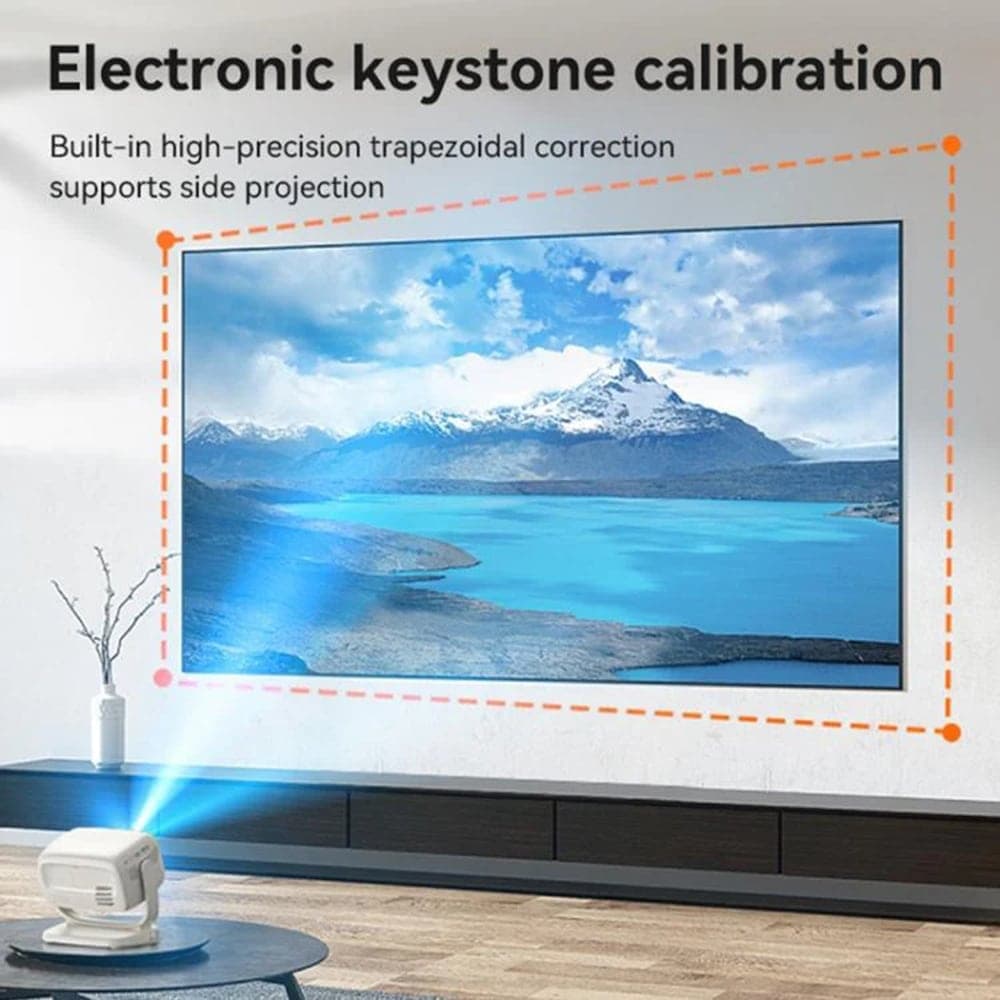 Yesido - Smart Projector (tv13) - 1280x720p, 190ansi, Android 9.0, Bluetooth V5.1 - White 11