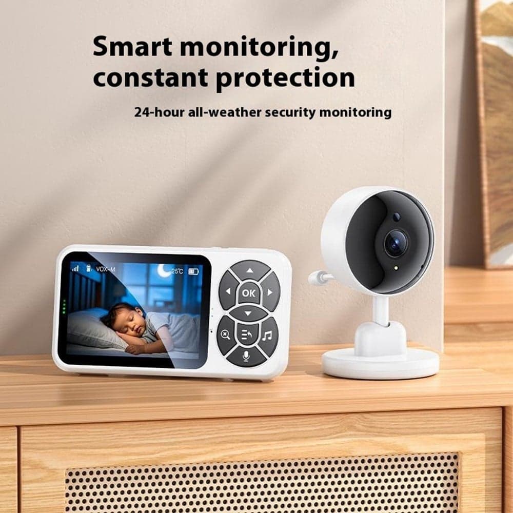 Yesido - Baby Monitor (km26) - 3.5inch Lcd Display, Night Vision, 2.4g Wireless Camera  - White 7