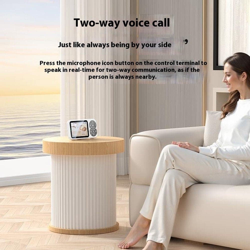 Yesido - Baby Monitor (km26) - 3.5inch Lcd Display, Night Vision, 2.4g Wireless Camera  - White 8