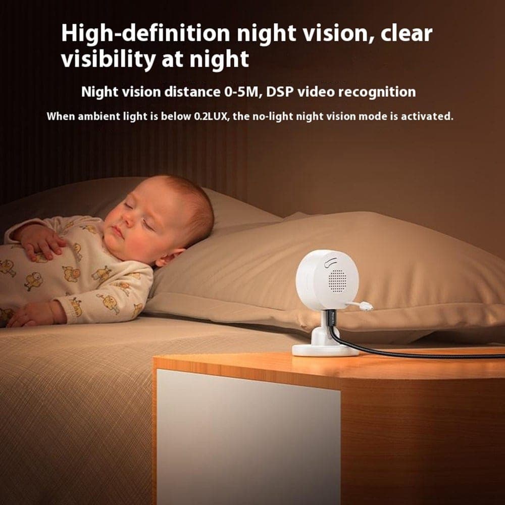 Yesido - Baby Monitor (km26) - 3.5inch Lcd Display, Night Vision, 2.4g Wireless Camera  - White 11
