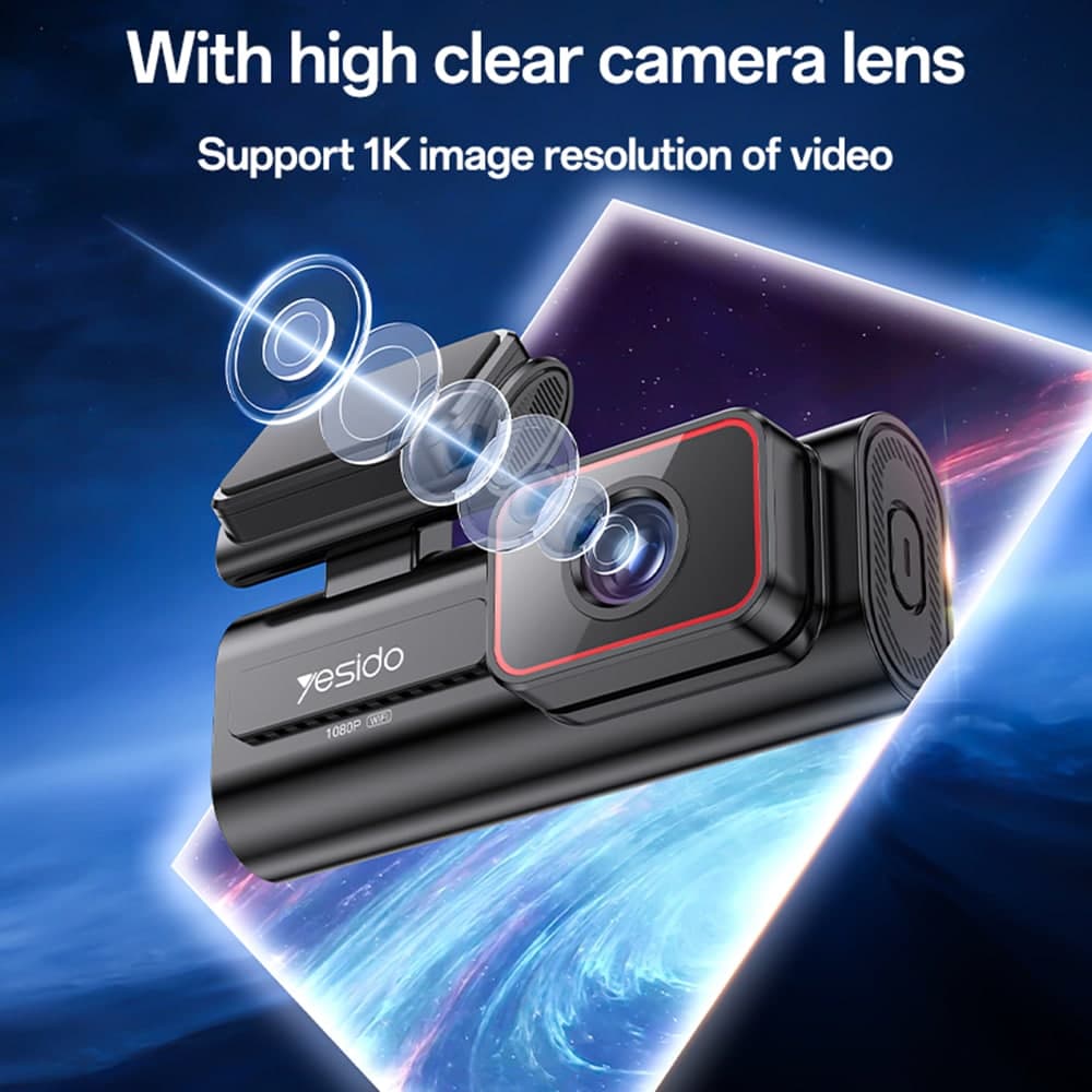 Yesido - Dash Camera (km21) - Full Hd 1080p, 145° Angle Range, 1.47" Ips Built-In Screen - Black 2