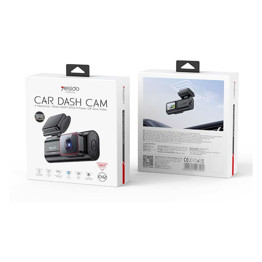 Yesido - Dash Camera (km21) - Full Hd 1080p, 145° Angle Range, 1.47" Ips Built-In Screen - Black 6