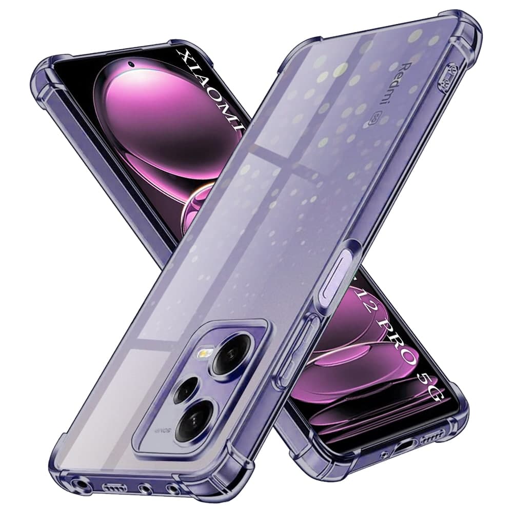 Techsuit Shockproof Clear Silicone - θήκη για Xiaomi Redmi Note 12 Pro 5G - Μαύρο
