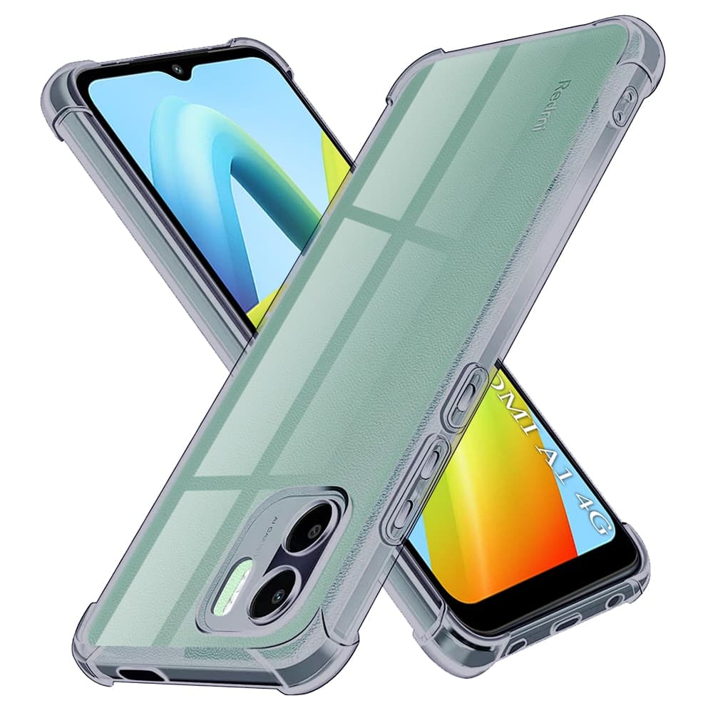 Techsuit Shockproof Clear Silicone - θήκη για Xiaomi Redmi A1 - Μαύρο